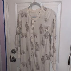 Long sleeve pajama animal jumper suit